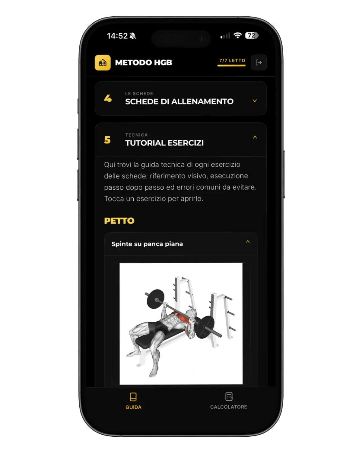 Tutorial Esercizi Homegym